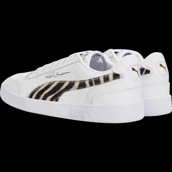 Puma White Ralph Sampson with Wild Strip Leather Sneaker - Picture 5 of 8
